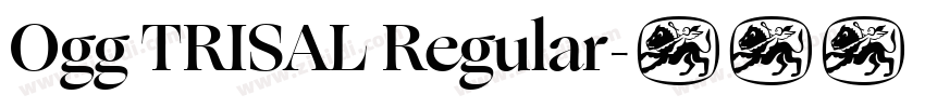 Ogg TRISAL Regular字体转换